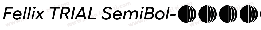 Fellix TRIAL SemiBol字体转换